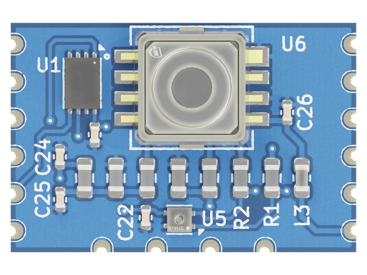 Daughter board Aeris per carrier Nexor - Modulo sensore pressione, umidità e temperatura - Nexilica - immagine 3
